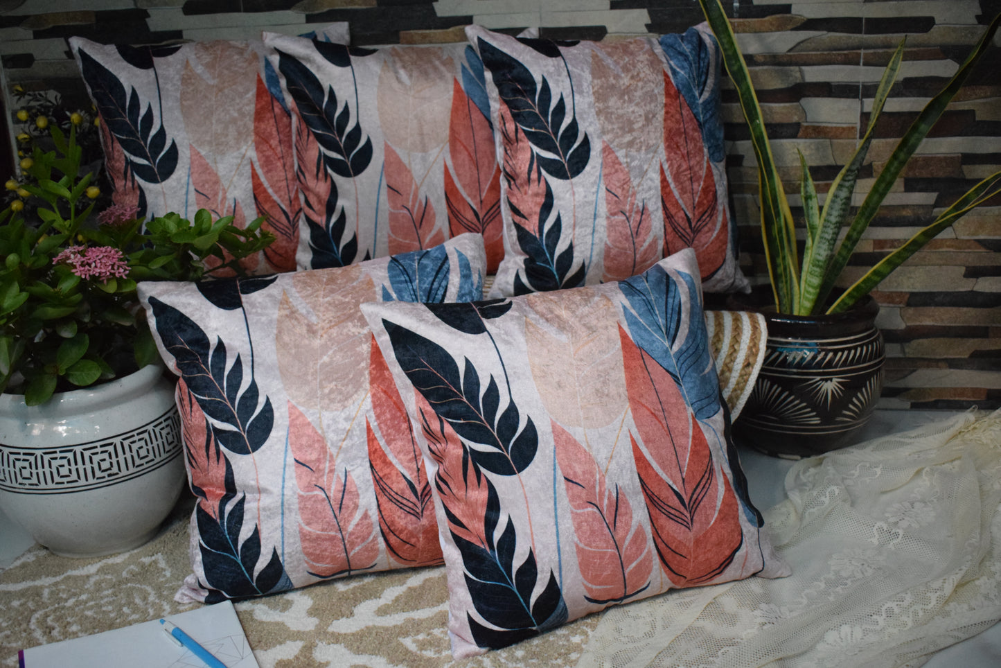 Lai Decore Velvet Cushion Cover Velvet Cushion Cover 16 Inch X 16 Inch, Colour Multiple, 1 Piece (Copy)
